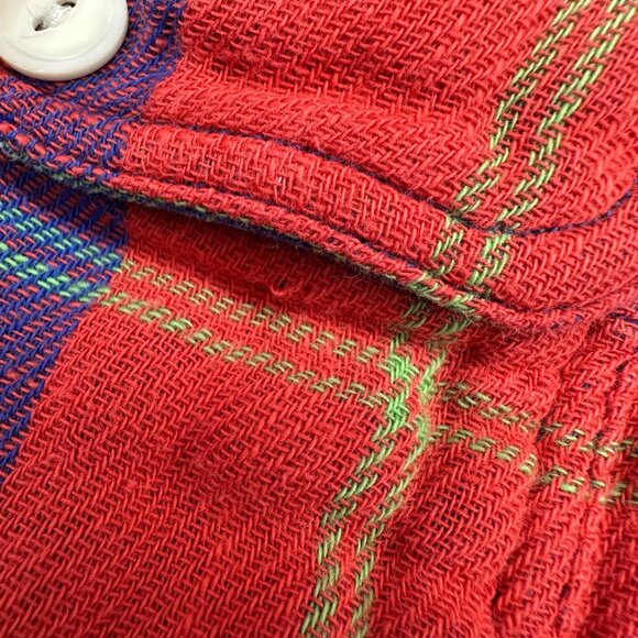 Polo Ralph Lauren XS Plaid Flannel Shirt Womens Relaxed Fit Cotton Fall Wardrobe - Picture 8 of 11